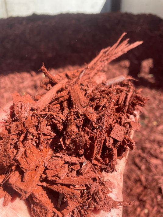 Red Decorative Garden Bark Mulch