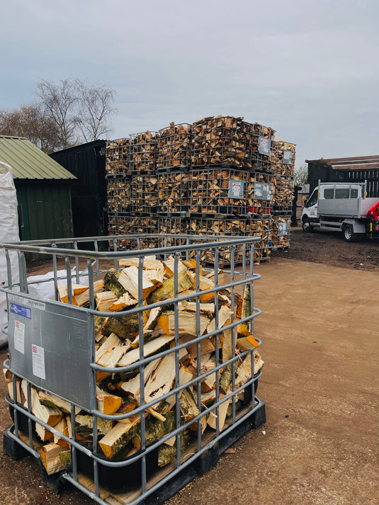 British Kiln Dried Birch Logs Multiple Bulk Bag Sizes