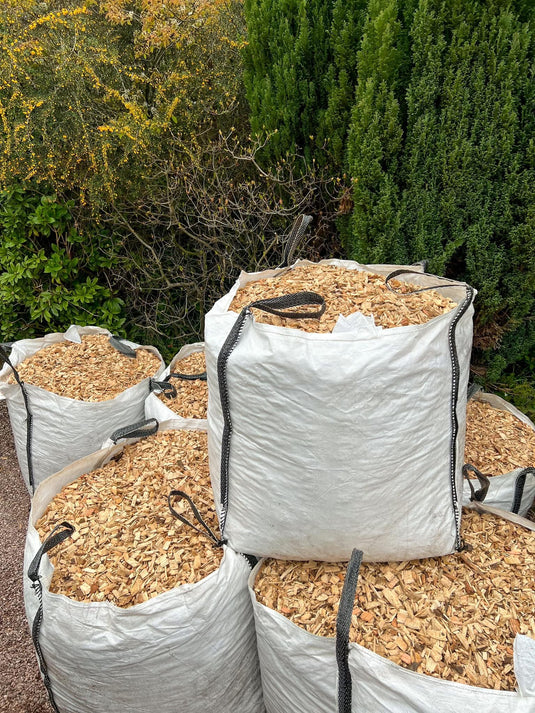 Garden & Play Area Safe Wood Chip Mulch 850 - 1600 Litre Bag