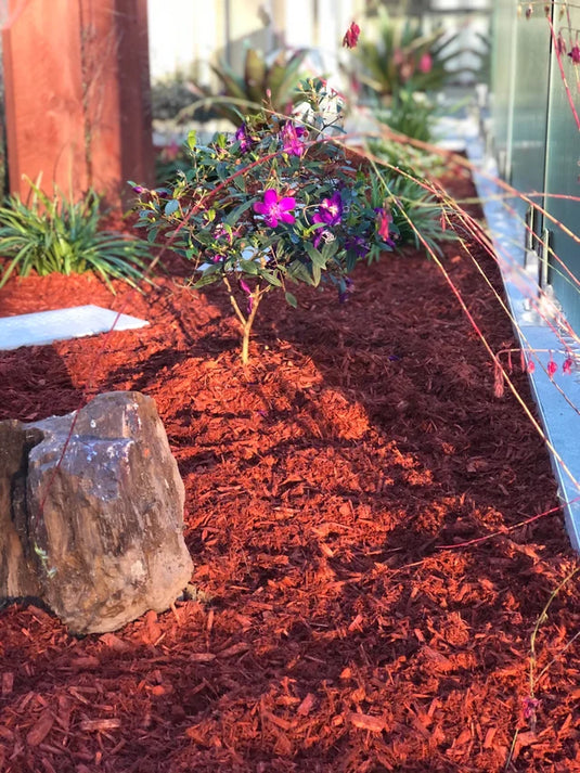 Red Decorative Garden Bark Mulch