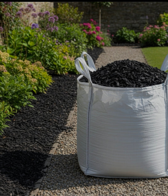 Black Decorative Bark Mulch Multiple Sizes