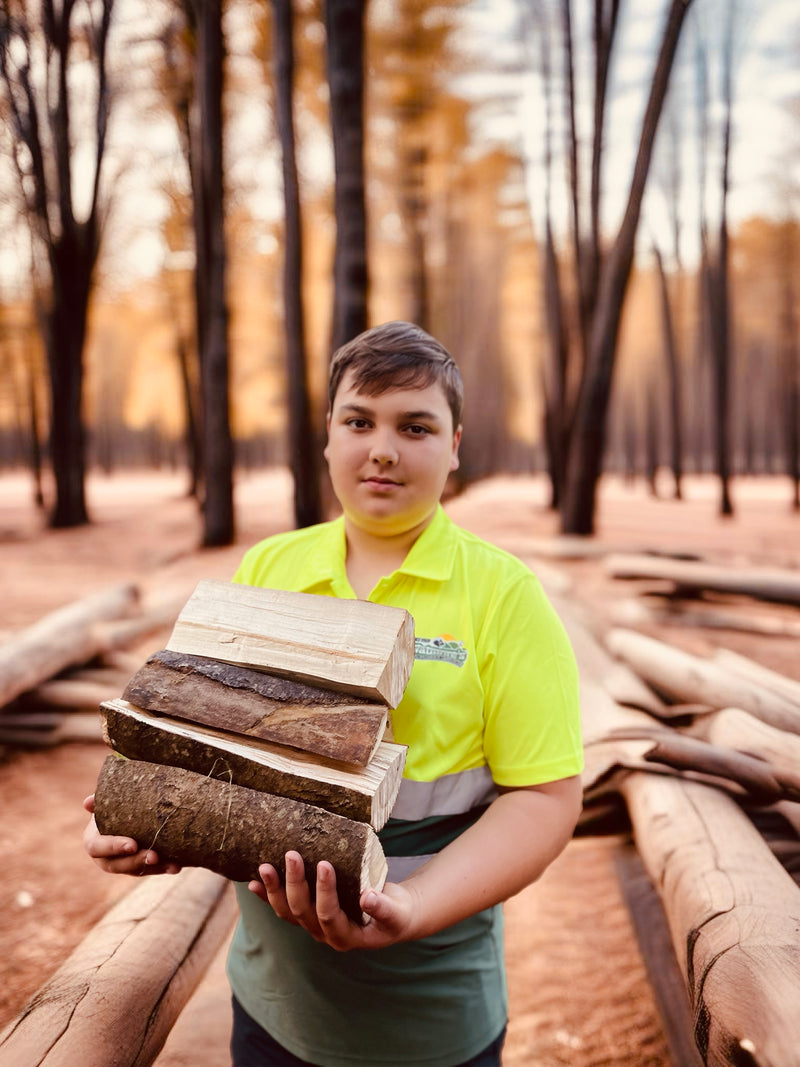 Load image into Gallery viewer, Premium Quality Seasoned Hardwood Logs Multiple Bulk Bag Sizes
