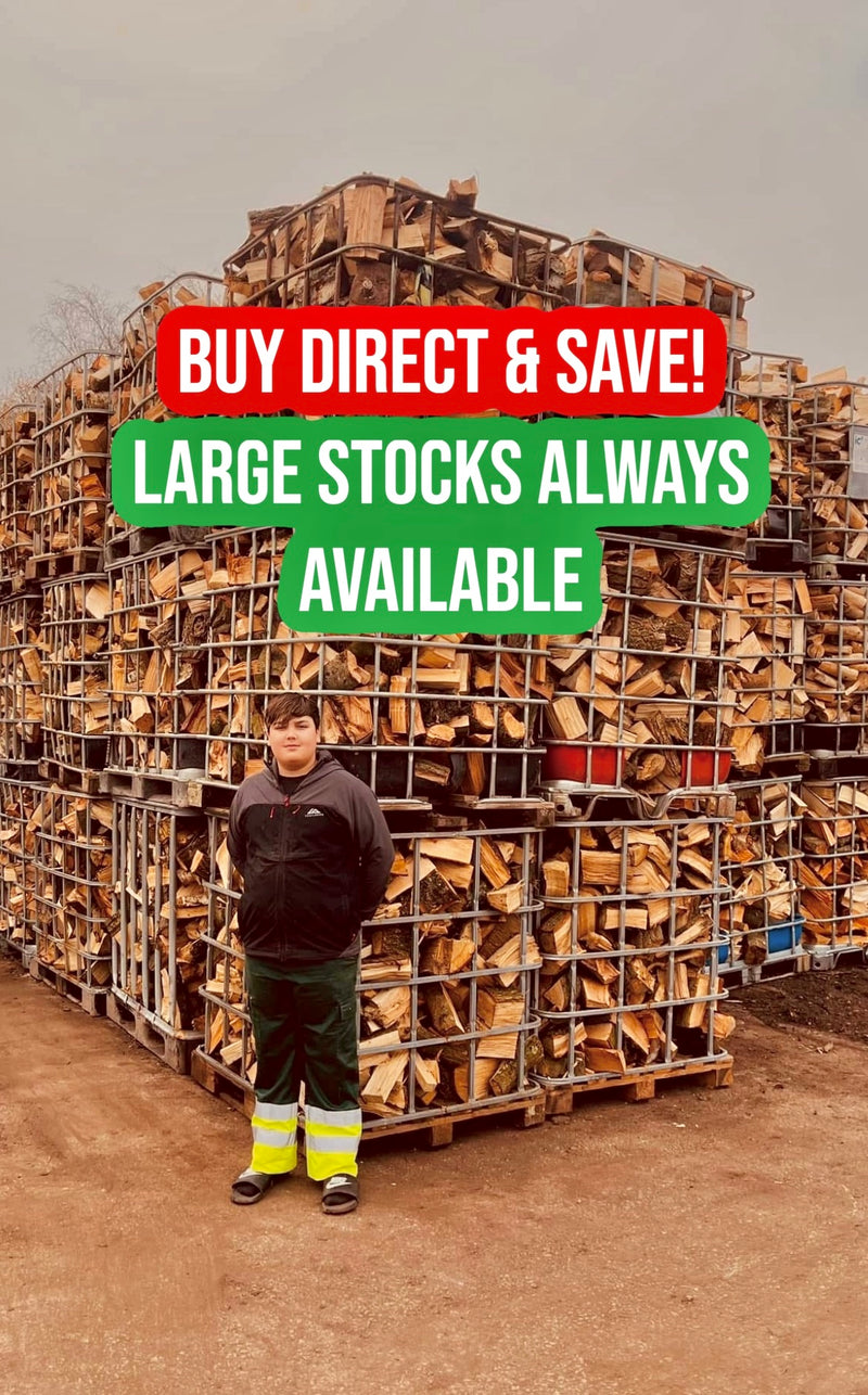 Load image into Gallery viewer, British Kiln Dried Birch Logs Multiple Bulk Bag Sizes
